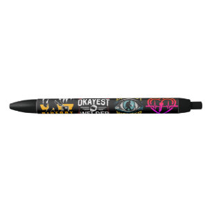 Caneta Preta World Okayest Welder soldando ideias