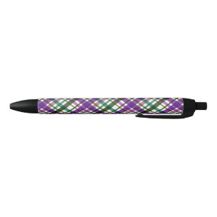 Caneta Preta Xadrez das Cores de Natal