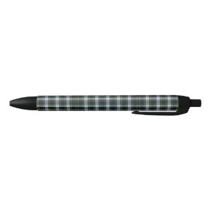 Caneta Preta Xadrez Tartan Verde Branco Preto Colega de Trabalh