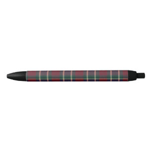 Caneta Preta Xadrez Vermelho Clássico Tartan Conforto Acadêmico
