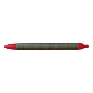 Caneta Preta Xadrez vermelho/verde rústico e robusto ao ar livr
