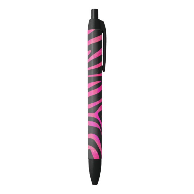 Caneta Preta Zebra Black e Hot Pink Impressão (parte de inferior (Vertical))