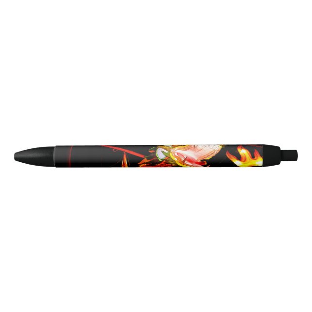 Caneta Preta Zhulong Fire Dragon  (Frente)