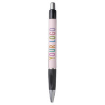 Caneta Promocional Rosa Impressa Personalizada em