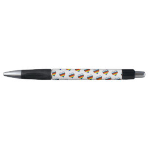 Caneta Rainbow Heart Pattern
