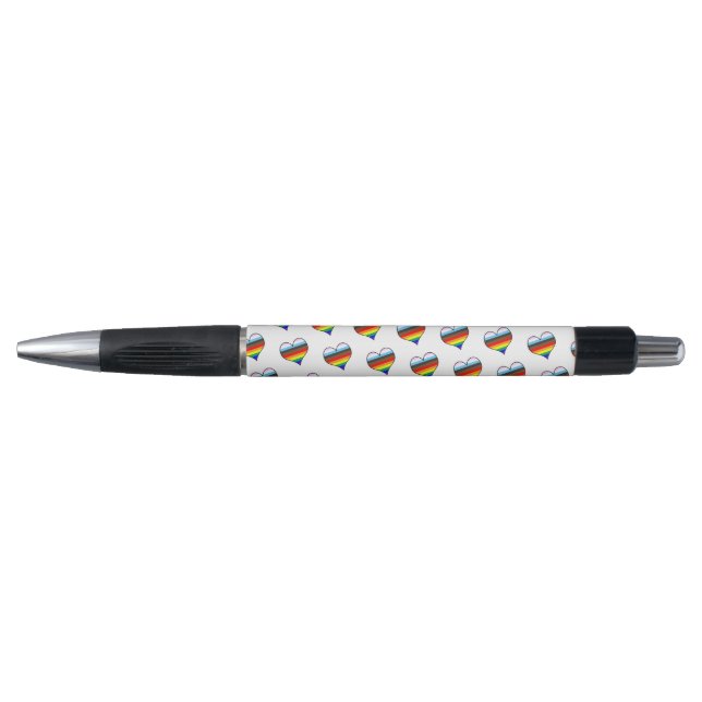 Caneta Rainbow Heart Pattern (Frente)