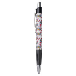 Caneta Rainha de Copas e Flores