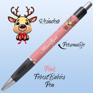 Caneta Rebelde Engraçada Engraçada Veado de Natal com 🦌