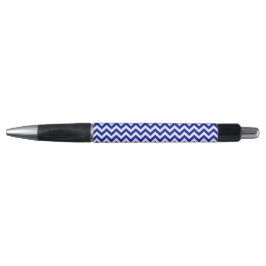Caneta Rico Branco Azul Chevrons