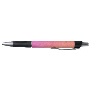Caneta Rosa com Efeito Ombre e Purpurina – Ideal p