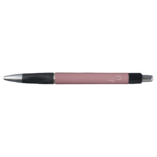 Caneta Rosa Dusty - seus monogramas