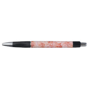 Caneta Rosa floral rosa estético