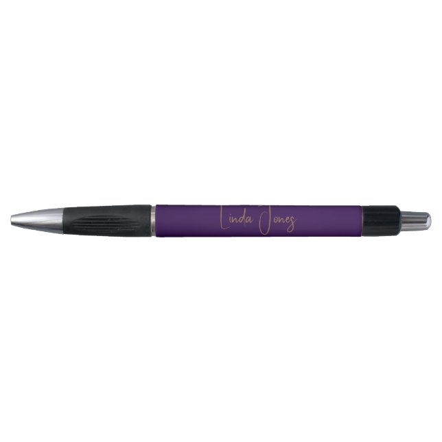 Caneta Roxo liso simples (Frente)