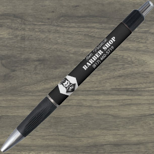 Caneta Salão de barbeiro profissional preto e branco
