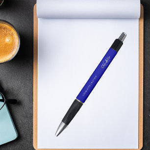 Caneta Script de nome do monograma azul