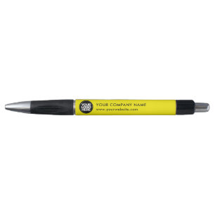 Caneta Seu logotipo de empresa Promocional amarelo