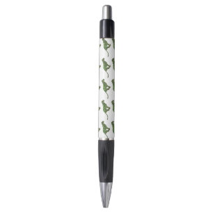Caneta Silhueta Preta e Verde-Leopardo