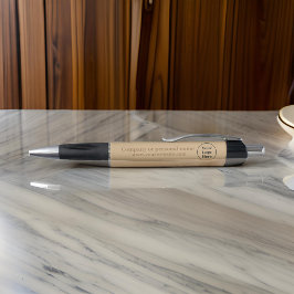 Caneta Simples elegante marrom