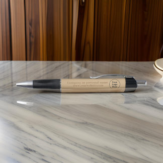 Caneta Simples elegante marrom