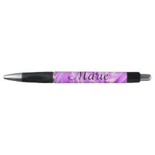 Caneta simples minimal luz pastel rosa adicione seu nome