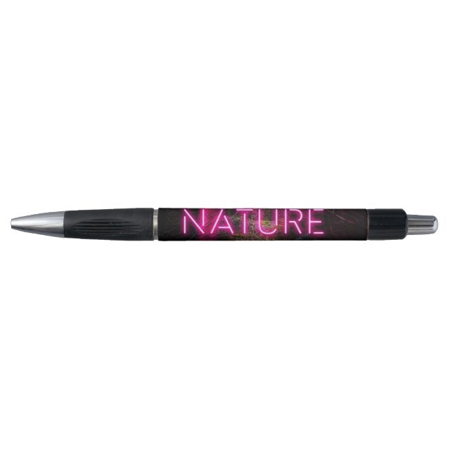 Caneta Sinal magenta da natureza neon-magenta da floresta (Frente)