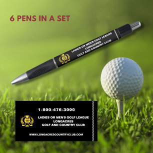 Caneta Site do Logotipo da Liga Golf Dourado