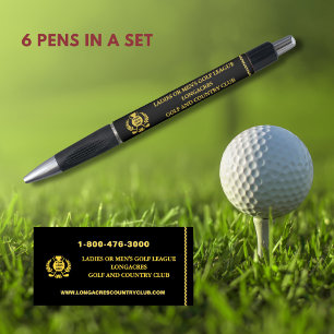 Caneta Site do Logotipo da Liga Golf Dourado