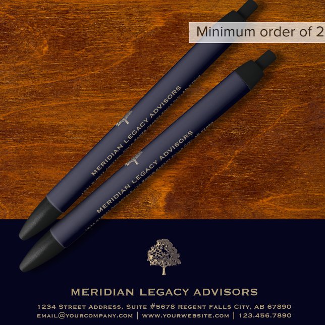 Caneta sofisticada de tinta do logotipo (Criador carregado)