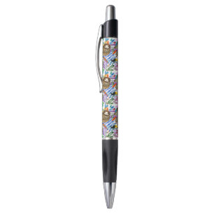 Caneta Teste padrão da preguiça da aguarela dos desenho