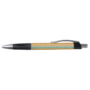 Caneta Teste padrão de ondas da aguarela