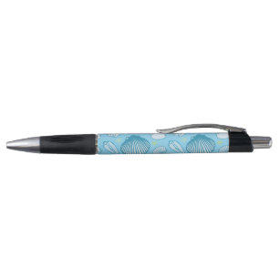 Caneta Teste padrão do azul de oceano