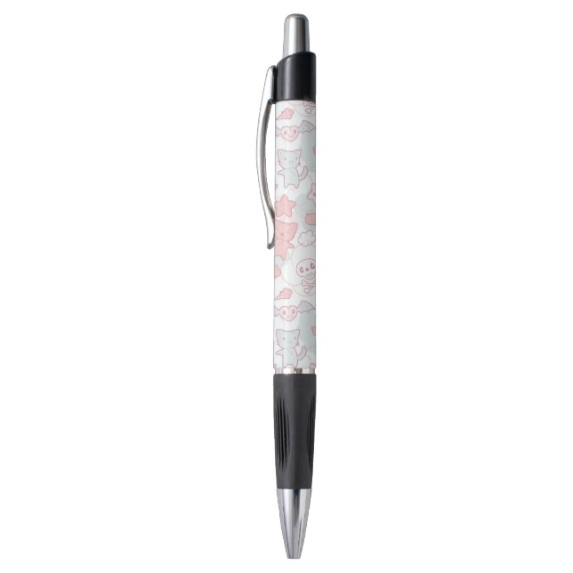 Caneta teste padrão do kawaii com doodle (Topo (Vertical))