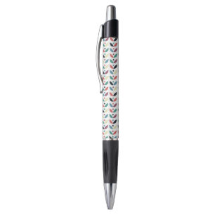 Caneta Teste padrão geométrico floral da arte popular