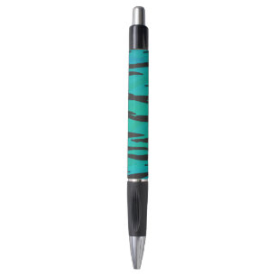 Caneta Tiger Black and Teal Impressão