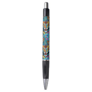 Caneta Tinta de manchas de cores do arco-íris da cabeça d