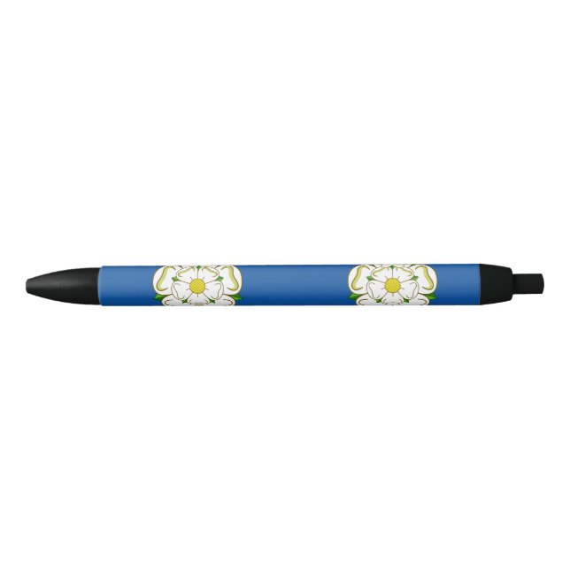 Caneta Tinta Preta Bandeira de Yorkshire (Frente)