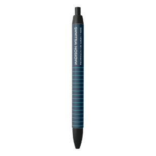 Caneta Tinta Preta Moderna Minimalista Elegante