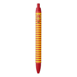 Caneta Tinta Preta Patriótica Fofa Bandeira da Chi