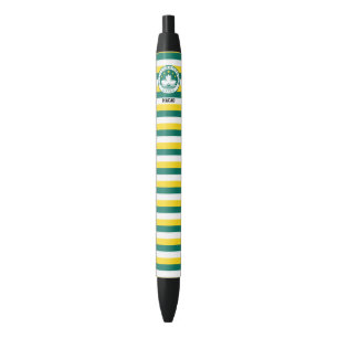 Caneta Tinta Preta Patriótica Fofa Bandeira de Mac