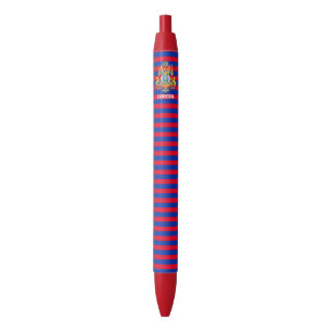 Caneta Tinta Preta Patriótica Fofa Bandeira do Cam