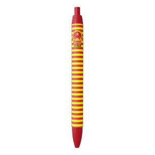Caneta Tinta Preta Patriótica Fofa Bandeira do Vie