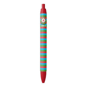 Caneta Tinta Preta Patriótica Fofa da Bandeira do