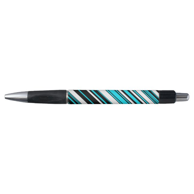 Caneta Torres de aqua preto-e-branco (Frente)