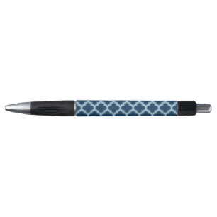 Caneta Trellis Azul e Bebê, Latite, Quatrefoil
