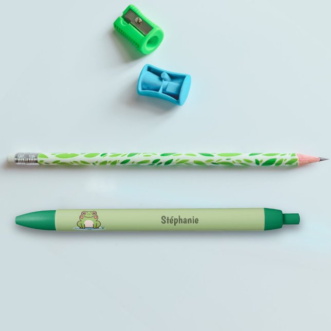 Caneta verde Sapo (Cute Frog Green Pen)