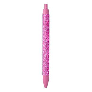 Caneta Vermelha Brilho Rosa Brilhante Moderno Bonito Modelo brilha