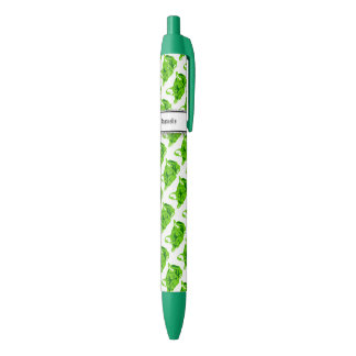 Caneta Vermelha Bulldog Francês verde