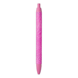 Caneta Vermelha Invólucro com bolhas de ar cor-de-rosa de néon d