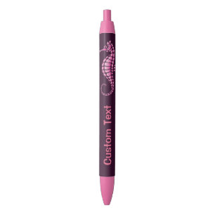 Caneta Vermelha Rosa Cavalo-Marinho