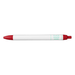Caneta vermelha, tinta preta